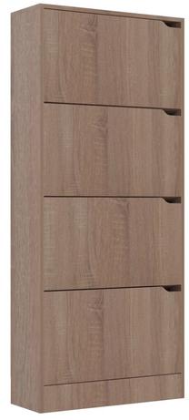 Batų dėžė VLX 338134, ąžuolo, 59 cm x 24 cm x 136 cm