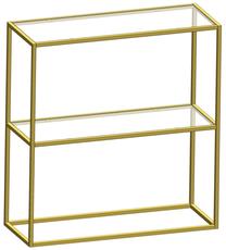 Konsolinis staliukas Kalune Design Berra, aukso, 80 cm x 30 cm x 85 cm