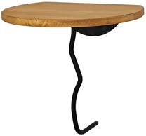 Sieninė lentyna Kalune Design Leo, ąžuolo/juoda