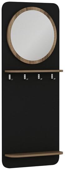 Sieninė kabykla Kalune Design Slim, ruda/juoda
