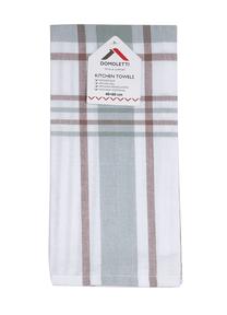 Virtuvinių rankšluosčių rinkinys Domoletti PMM/KT01C, pilkas, 60 cm x 40 cm, 3 vnt.