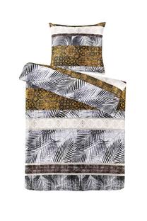 Patalynės užvalkalų komplektas Kenda Sand Jane 125, baltas/juodas/geltonas, 140 x 200 cm