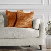 Dekoratyvinė pagalvėlė Restilo Henry, oranžinė, 45 cm x 45 cm, 2 vnt.