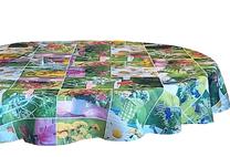 Staltiesė apvali Mariall OH-177-A, mėlyna/raudona/geltona, 170 x 170 cm