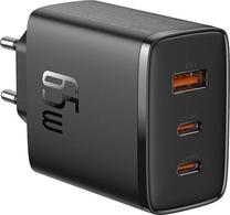 Telefono įkroviklis Baseus OS-Cube Pro, USB Type A/2 x USB Type C, 7.76 cm, juoda, 65 W