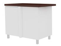 Apatinė virtuvinė spintelė Bodzio Sandi, ruda/balta, 52 cm x 103 cm x 86 cm