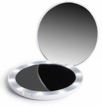 Veidrodis Magic Studio LED, su apšvietimu, rankinis veidrodėlis, 12.6 cm, balta