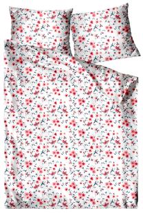 Patalynės užvalkalų komplektas PFN-23, baltas/raudonas/žalias, 200 x 220 cm