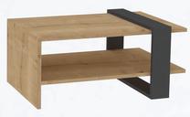 Kavos staliukas Kalune Design Yonca, antracito/ąžuolo, 80 cm x 50 cm x 35 cm