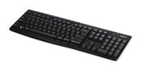 Klaviatūra Logitech K270 INT, EN, juoda, belaidė