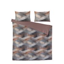 Patalynės užvalkalų komplektas Masterjero Helix brown, įvairių spalvų, 200 x 200 cm