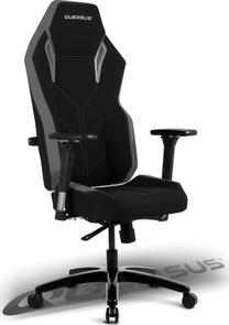 Žaidimų kėdė Quersus Vaos 501, 48 x 53 x 43 - 50 cm, juoda/pilka