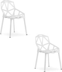 Kėdžių rinkinys Leobert Essen, matinė, balta, 50 cm x 54 cm x 79.5 cm, 2 vnt.