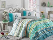 Patalynės užvalkalų komplektas Mijolnir Eva 113HBY2656, mėlynas/baltas/geltonas, 200 x 220 cm