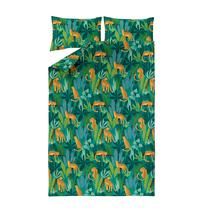 Patalynės užvalkalų komplektas Domoletti Jungle Life, žalias, 200 x 220 cm