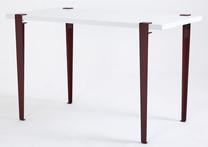 Kosmetinis staliukas Kalune Design Elaea 631LGG1140, baltas/raudonas, 90 cm x 45 cm x 75 cm