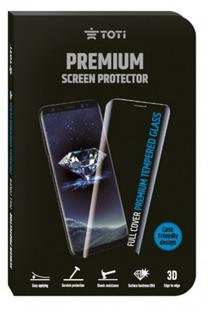 Telefono apsauginis stiklas Toti Premium For Samsung Galaxy S21 Plus Black, 9H