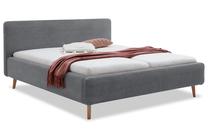 Lova dvigulė Mattis Poso, 160 x 200 cm, pilka, be čiužinio