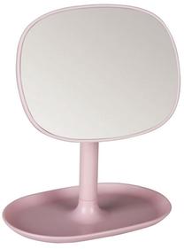Kosmetinis veidrodis Splendid Alvi, pastatomas, 15 cm x 20 cm, rožinė