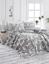 Patalynės užvalkalų komplektas Mijolnir Liana 162ELR6505, baltas/juodas/geltonas, 200 x 235 cm