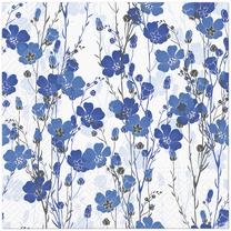 Popierinės servetėlės PAW, 33 cm x 33 cm, mėlyna/balta, 20 vnt.