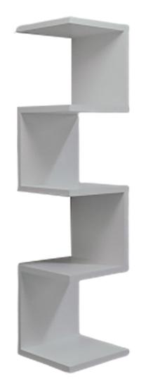 Sieninė lentyna Kalune Design Straubing L2024, balta, 30 cm x 30 cm x 120 cm