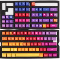 Klaviatūros dangtelis Ducky PBT Double-Shot Keycap Set Afterglow 108 pcs, mėlyna/raudona/geltona