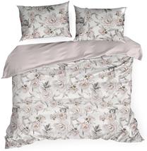 Patalynės užvalkalų komplektas Lea 04, baltas/žalias/rožinis, 140 x 200 cm