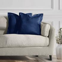 Pagalvės užvalkalas Restilo Velvet, mėlyna, 45 cm x 45 cm, 2 vnt.