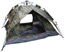 Trivietė palapinė Mounta, žalia, 200 cm x 200 cm x 135 cm