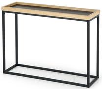 Konsolinis staliukas KN6, juoda/medžio, 100 cm x 30 cm x 74 cm