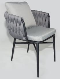 Lauko kėdė DM Grill SD1700, juoda/pilka, 60 cm x 60 cm x 70 cm