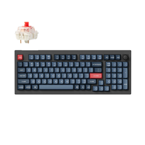 Klaviatūra Keychron V5 Max V5M-D1 Keychron Super Red, Anglų (US), juoda, belaidė