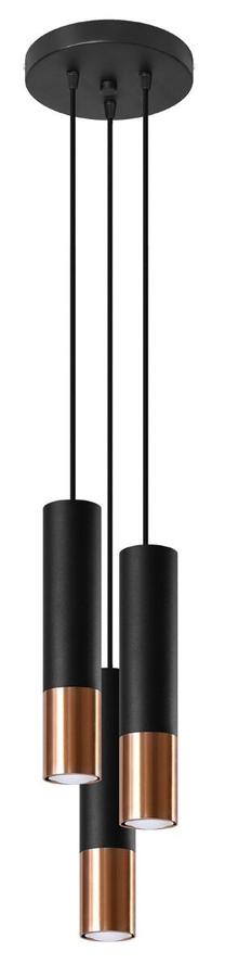 Šviestuvas kabinamas Sollux Loopez 3P, GU10, 3 x 40 W