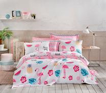 Lovatiesė Mijolnir Kokteyl 143EPJ6322, mėlyna/balta/geltona, 200 cm x 235 cm