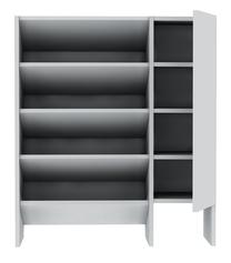 Batų dėžė Kalune Design Ilgaz 550ARN2236, balta, 81.3 cm x 100 cm x 29.8 cm