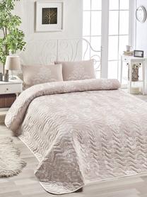 Lovatiesė Mijolnir Double Bedspread Set 162ELR9433, balta/šviesiai rožinė, 200 cm x 220 cm