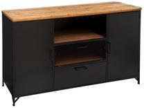 Komoda Atmosphera Cierna 166689, ruda/juoda, 140 cm x 42.5 cm x 85 cm