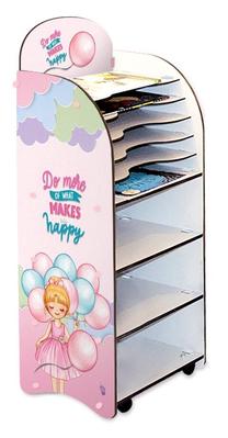 Spinta Kalune Design Baloons Lou, rožinė/įvairių spalvų, 35 cm x 34 cm x 98 cm