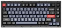Klaviatūra Keychron V1 V1 Frosted Black Hot-Swap Keychron K Pro Blue, EN, mėlyna/juoda/raudona