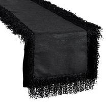 Stalo takelis stačiakampė Tina, juoda, 40 x 140 cm