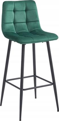 Baro kėdė Leobert Arceto, juoda/žalia, 43.5 cm x 32.5 cm x 104 cm