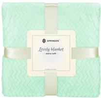 Pledas Springos Lovely Blankets Extra Soft, šviesiai žalia, 160 cm x 200 cm
