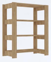 Batų lentyna Kalune Design DUPLO®, ąžuolo, 69.8 cm x 33.6 cm x 90 cm