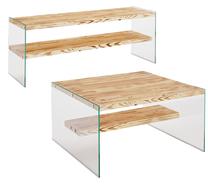 Svetainės baldų komplektas Kalune Design Niagara S102, vidaus, ąžuolo/skaidri