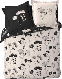 Patalynės užvalkalų komplektas Douceur d`Interieur Iris, baltas/juodas, 220 x 240 cm