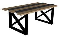 Kavos staliukas Kalune Design Sinem, antracito/ąžuolo/juoda, 80 cm x 42.5 cm x 32 cm