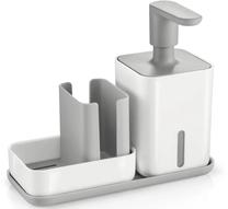 Kriauklės organizatorius - dėklas Tescoma Puro, 20 cm x 8.5 cm x 17 cm, plastikas, balta/pilka