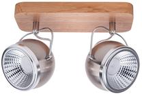 Šviestuvas nukreipiamasis Spotlight Ball Wood 5031274, GU10, 2 x 6 W