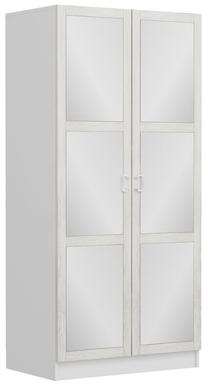 Spinta Kalune Design Kale Chain Mirror, balta, 90 cm x 52 cm x 190 cm, su veidrodžiu